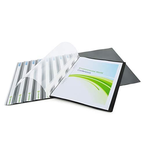 Image of Rapesco 1592 ECO Report File, A4, Black, Pack of 10