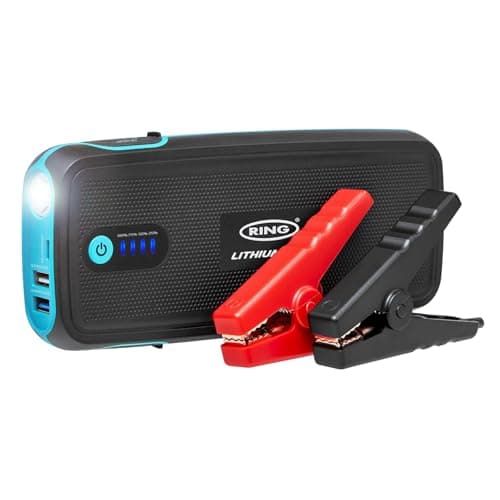 Image of RING Cordless High Power Jump Starter & Power Bank - Rechargeable & Compact for Easy Storage