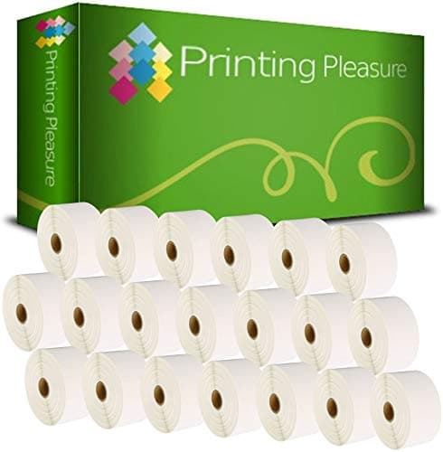 Image of Printing Pleasure 20 x Zebra 52mm x 25mm Compatible Direct Thermal Labels for Zebra Type Printers | 2000 Labels per Roll
