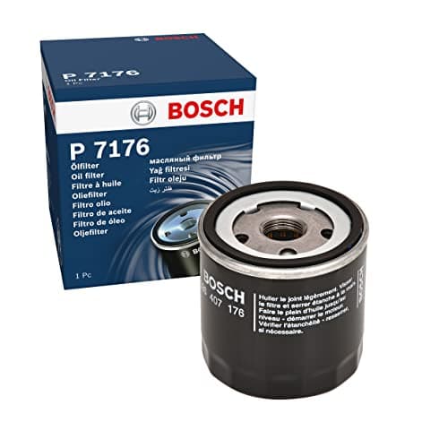 Image of Bosch P7176 Car Oil Filter - Separates Soot and Metal Particles from Engine Oil - Provides Reliable Engine Lubrication