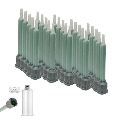 Image of Traktronix Green EPX Mixing Nozzles Pack of 25 3M 50ml Duo-Pak Adhesive Cartridge (Short 16 Elements, 3.5", 1:1, 2:1 Ratio)