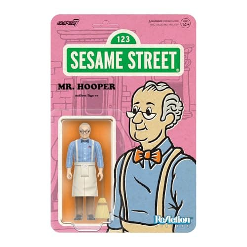 Image of SUPER7 Sesame Street Reaction Figures Wave 03 Mr. Hooper Action Figure