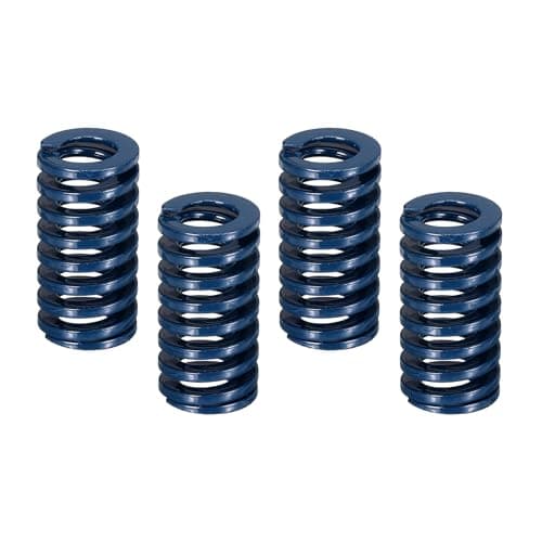 Image of sourcing map 4 Pcs 3D Printer Die Spring, 16mm OD 30mm Length Light Load Compression Mould Die Spring for Mechanical Equipment 3D Printer Electric Part Accessories, Blue