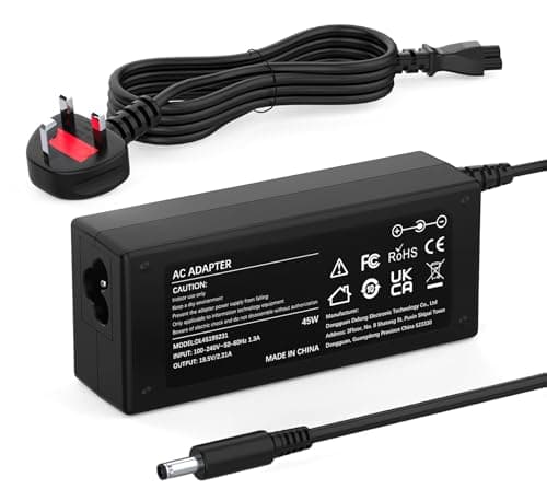 Image of 45W Laptop Charger Compatible with Dell inspiron 11 13 14 15 17 3000 5000 7000 3505 3502 3585 3593 5567 5378 7373 Vostro 15 14 13 5000 3000 5401 5568 LA45NM140 HA45NM140 Power Supply Adapter