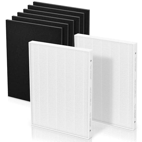 Image of Aera Max 300 HEPA Filter Replacement Compatible with Fellowes Aeramax 290/300/DX95 Purifiers HEPA Air Filter 9287201, Also Fit AP-300PH HF-300, 2 HEPA & 6 Carbon Pre-Filter