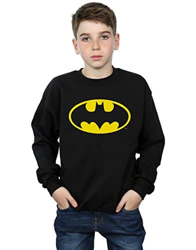 Image of DC Comics Boys Batman Logo Sweatshirt 5-6 Years Black