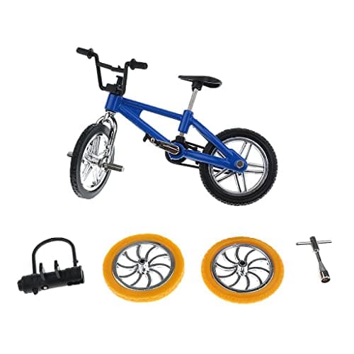 Image of Mini Finger Mountain Bike BMX Fixie Bicycle Toy Gift - Blue