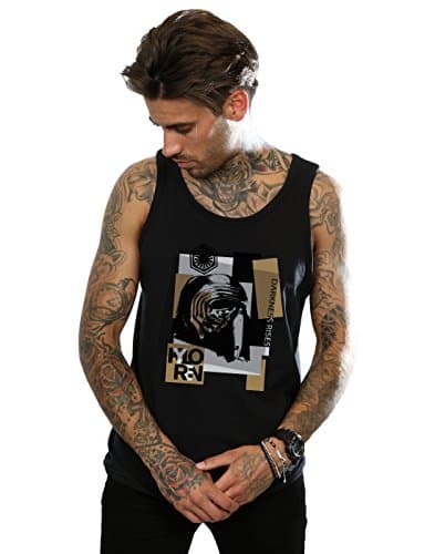 Image of Star Wars Men's The Last Jedi Kylo Ren Patchwork Vest XX-Large Black