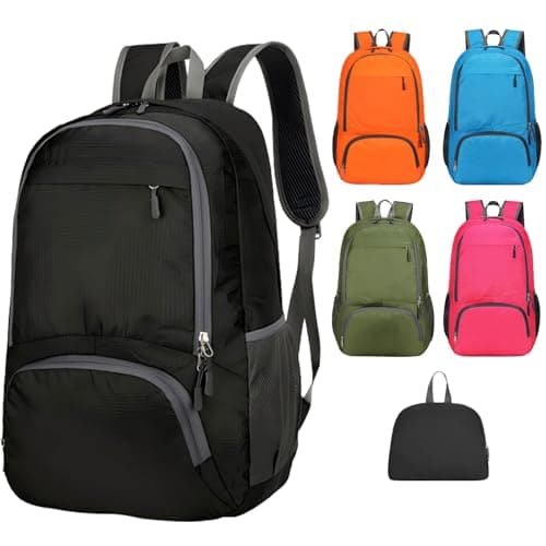 Image of Mayoii Foldable Lightweight Backpack for Mens & Women – 35L Waterproof Rucksack for Mens & Women, Rucking Daypack for Outdoor Sports Hiking Travel Camping (Black)