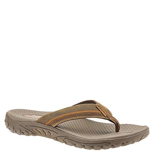 Image of Skechers Men's Reggae-cobano Flip Flops, Brown Brown Brn, 11 UK