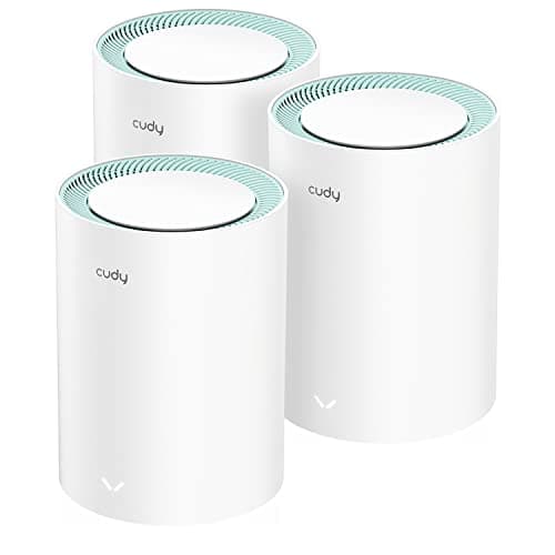 Image of Cudy M1300 3-Pack AC1200 Gigabit Whole Mesh WiFi System, Dual Band Wi-Fi Extender, High Gain Antennas, Vpn, Cloudflare