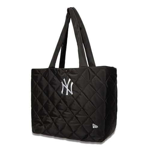 Image of New Era New York Yankees MLB Quilted Tote Bag Black Bag