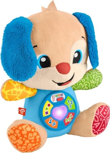 Image of Fisher-Price Baby Toy Laugh & Learn Smart Stages Puppy Musical Plush with Lights & Learning Songs for Infants from 6 Months