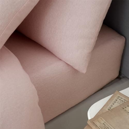 Image of Catherine Lansfield Brushed Cotton Double Fitted Sheet Pink