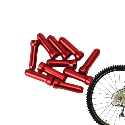 Image of Brake Cable End Caps,Cable Protector Caps - Brake Cable Protector Cable End Crimps, Brake Tips Shifter Replacement, Cable Guide, 10