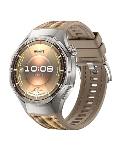 Image of HUAWEI WATCH GT 6 Pro GPS Smart Watch 46mm, Pro Cycling Mode, Fitness Watch, Heart Rate Monitor, Fitness Tracker, Running Watch, Step Counter, 21-Day Battery, AMOLED, Titanium, iOS & Android, Brown