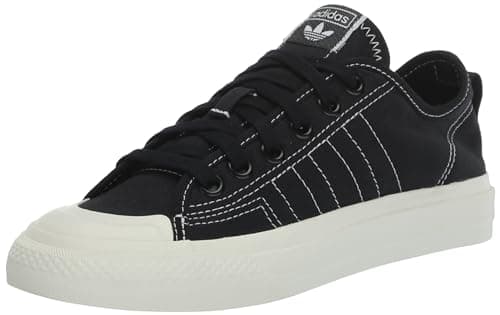 Image of adidas Originals Men's Nizza Rf Sneaker, Black/White/Off White, 11 UK