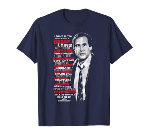 Image of WARNER BROS National Lampoon's Christmas Vacation Profanities T-Shirt