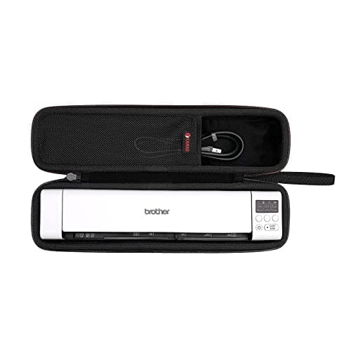 Image of XANAD Black Case for Brother DS-640 or DS-740D or DS-940DW or DS-720D or Doxie Go SE Wireless Document Photo Scanner