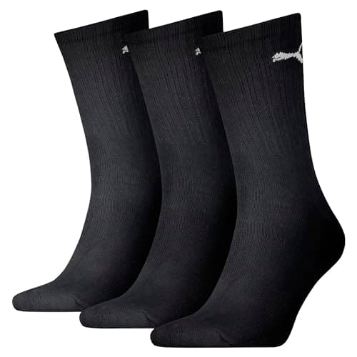 Image of PUMA Sports Socks Unisex Crew (3 Pair Pack), White/Grey/Black, 6-8 UK, 7312200047