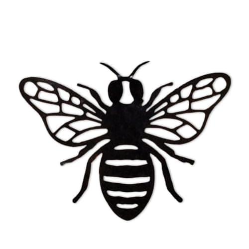 Image of SelectTraders Solar Wall Art Bee Light, Warm White LED Outdoor Lighting, Easy Installation for Patios, Fences & Garden Walls