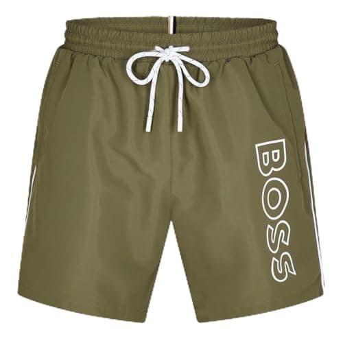 Image of BOSS Mens Swim Shorts Olive 251 3XL