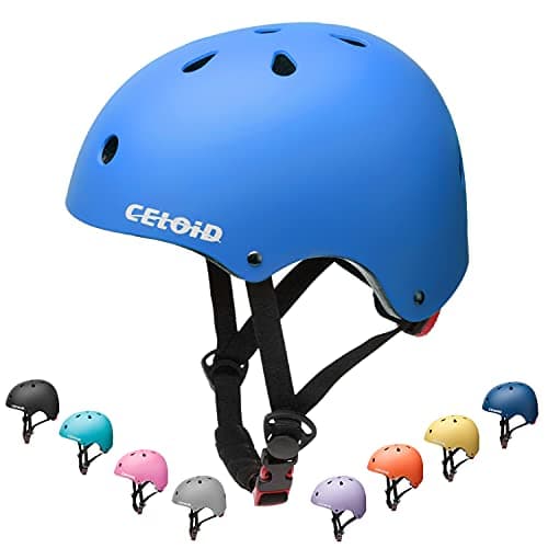Image of CELOID Kids Bike Helmet,Youth Skateboard Helmets for Ages 8-10-14 Years Boys Girls,Adjustable Multi-Sport Bicycle Skateboarding Football Roller Skating Scooter Rollerblade Balance Bike Helmet,Blue