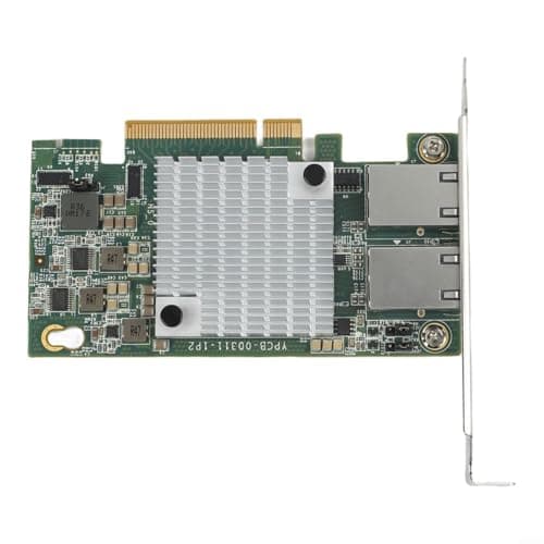 Image of 10Gbe Dual Port Network Card with X540 Ethernet Controller, Server Grade RJ45 Adapter for High Throughput Data Center, Workstation 10 Gigabit Interface, Server