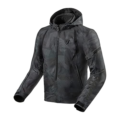Image of Rev It! Flare 2 H2O Motorbike Jacket WP Camo Black Grey L