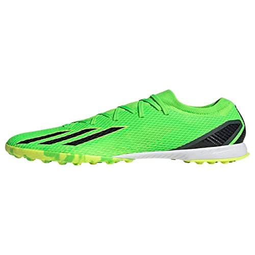 Image of Adidas Unisex X Speedportal.3 Turf Soccer Shoe, Solar Green/Black/Solar Yellow, 3.5 UK