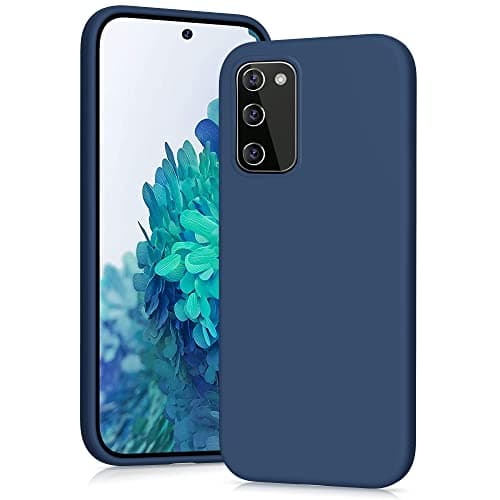 Image of YATWIN Silicone Case for Samsung Galaxy S20 FE, Soft- Touch, Shockproof, DustProof, Antiskid Full Body Armour Phone Cover for Samsung Galaxy S20 FE - Dark Blue