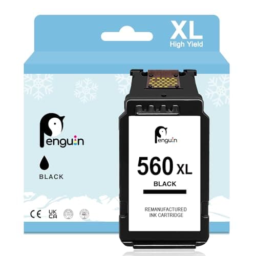 Image of Penguin PG-560XL Black for Canon 560 XL Ink Cartridge Replacement for TS7451i TS7450i TS7451a TS7450a TS7450i TS5350a TS5350i TS5351 TS5351a High Yield