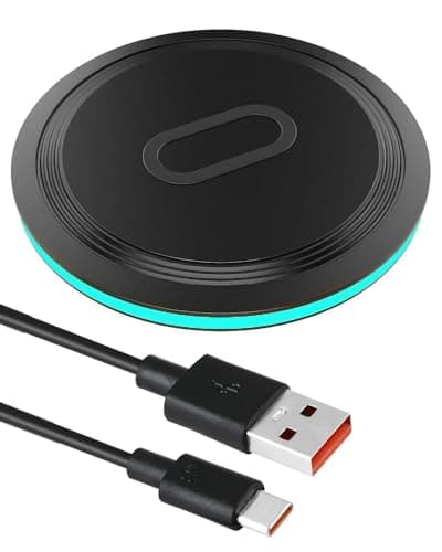 Image of 15W Wireless Charger with Instant Fast Charging Works for iPhone 16 15 14 13 12 11 Apple Series Compatible with Samsung Galaxy S25 S24 S23 S22 S21 S20 S10 S9 S8 S7 Android Devices
