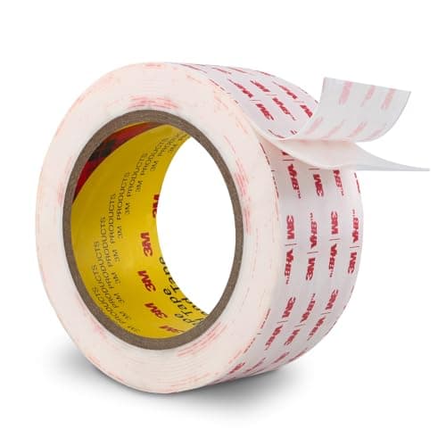Image of 3M Double Sided Mounting Tape 50mm x 4.7m White 4950 1.1mm Thick Heavy Duty Adhesive Waterproof Foam Tape for Car Home Office Deco