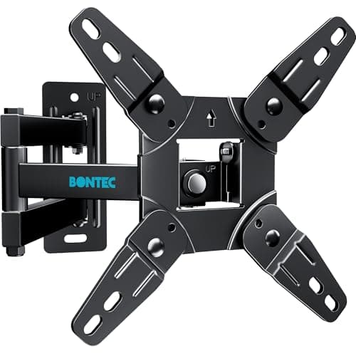 Image of BONTEC TV Wall Bracket for 13-42 Inch LED LCD OLED Flat & Curved TVs up to 20KG, Full Motion Articulating Mount with Tilt, Swivel, Extension, Max VESA 200x200mm, TV Wall Mount for Home and Office Use