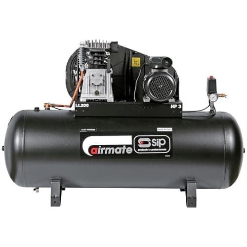 Image of SIP Airmate PX3/200-SRB Belt Drive Air Compressor, 230V 16A, 200L, 3hp / 2.2kW, 145psi / 10 Bar 16CFM 97dB