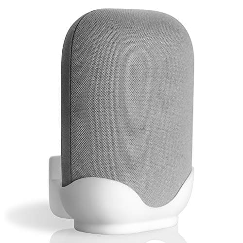 Image of honecumi Wall Mount For Google Nest Audio | Google Nest Speaker Mount Desktop Stand | Wall Mount Stand Holder for Google Nest Voice Assistant- Elegant White