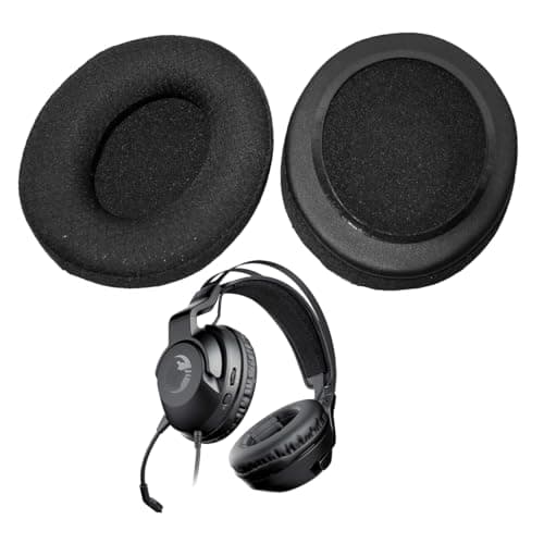 Image of V-MOTA Replacement Ear Cushions for Roccat ELO X, ELO 7.1 Air, ELO 7.1 USB, Khan Pro, Khan Aimo 7.1 Gaming Headset (Mesh Black, Thick 20mm)
