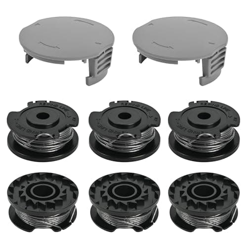 Image of Flaveano Strimmer Wire for Bosch EasyGrassCut Grass Trimmer, 6 Strimmer Spools and 2 Covers