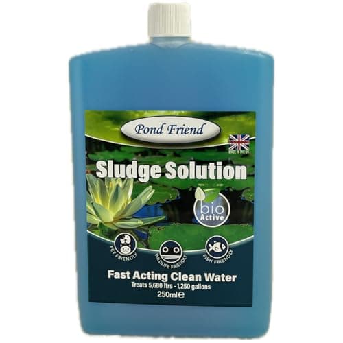 Image of Pond Friend Sludge Solution Reduces Organic Waste Using Friendly Bacteria That Naturally Consume Silt, Dead Algae & Smell For Clearer Cleaner Water 250ml