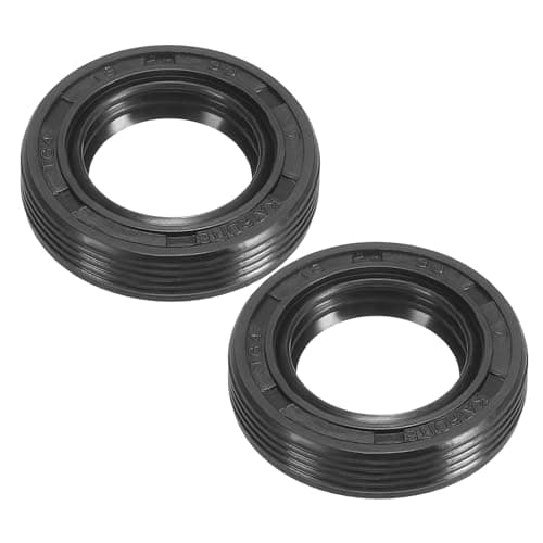 Image of PATIKIL EU Radial Shaft Seal, 2 Pcs 18mm x 30mm x 7mm Nitrile Rubber TG4 Oil Seal for Bearing Shaft Oil Pumps Engines, Black