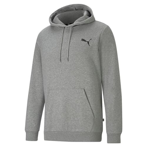 Image of PUMA Essentials Small Logo Hoodie Men Grey Size S