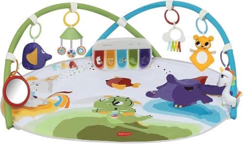 Image of Tiny Love Developmental Gymini, Baby Play Gym with Music, 0+ Months, Baby Play Mat, 20 Activities, Musical Take-Along Toy, Adjustable Arches, Smart and Adjustable Design, Born to Party