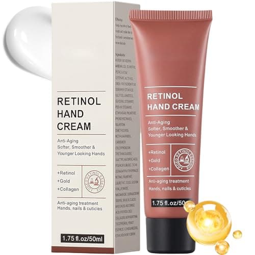 Image of Retinol Anti-Aging Hand Cream for Women - Repairing Moisturizer for Dry Cracked Hands, Skin, Nails & Cuticles Care, Intense Moisture cHand Balm for Very Dry Hands