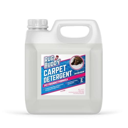 Image of Rug Buddy - Pet Carpet Cleaner 1L - Deep Clean & Odour Neutraliser for Dog & Cat Mess - Safe Antibacterial Stain Remover - Machine Compatible