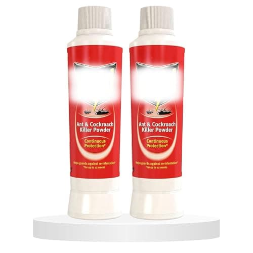 Image of Ant and Cockroach Killer Powder 250g (2-Pack) | Ant Killer Indoor & Outdoor Insect Control | Woodlice Deterrent Indoor, Insect Deterrent, Ladybird Killer, Stops Reinfestation Up to 12 Weeks