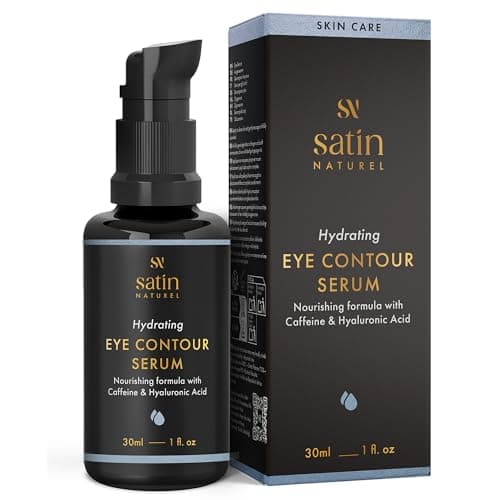 Image of Organic Eye Cream 30ml - Anti Wrinkle & Dark Circles Under Eye Treatment Women with Hyaluronic Acid, Vitamin E & Aloe Vera - Natural Face Lift & Rejuvenated Look - Eye Care Products by Satin Naturel