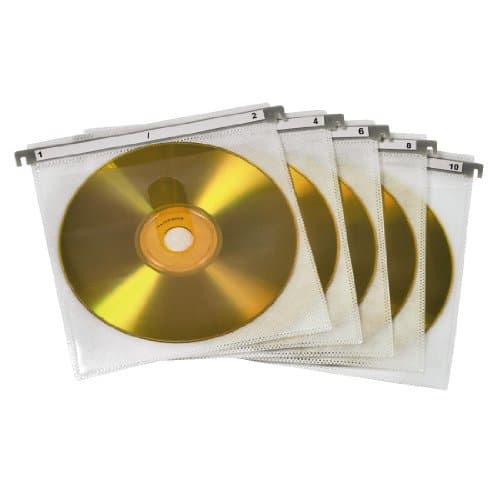 Image of Hama | 50 CD and DVD Double Protective Sleeves | White