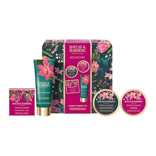Image of Baylis & Harding Boudoire Tropical Paradise Luxury Pamper Tin Gift Set (Pack of 1) - Vegan Friendly