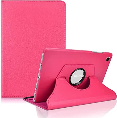 Image of World biz Case For Samsung Galaxy Tab A7 Lite 8.7 Inch 2021 Tablet SM-T220/T225/T227, 360 Degree Rotation Protective Stand Leather Cover, Auto Wake/Sleep Galaxy Tab A7 Lite 8.7'' (Pink)